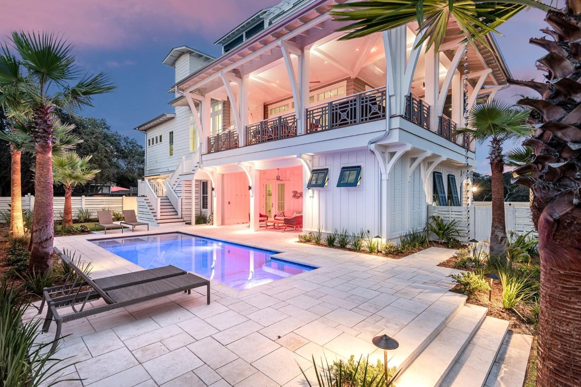 Rooftop Deck Gulf View Pool Firepit Walk To Beach Rosemary Beach Villa Inlet Beach Exterior photo