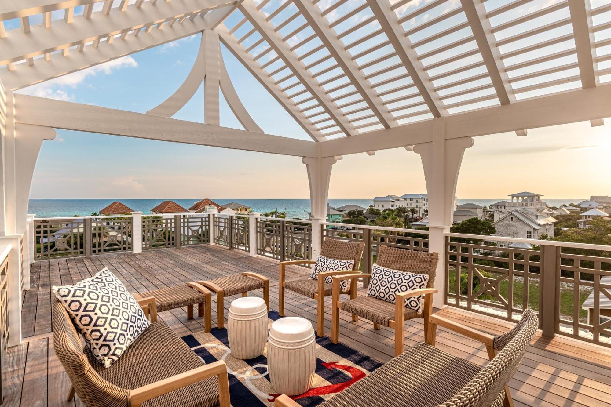 Rooftop Deck Gulf View Pool Firepit Walk To Beach Rosemary Beach Villa Inlet Beach Exterior photo