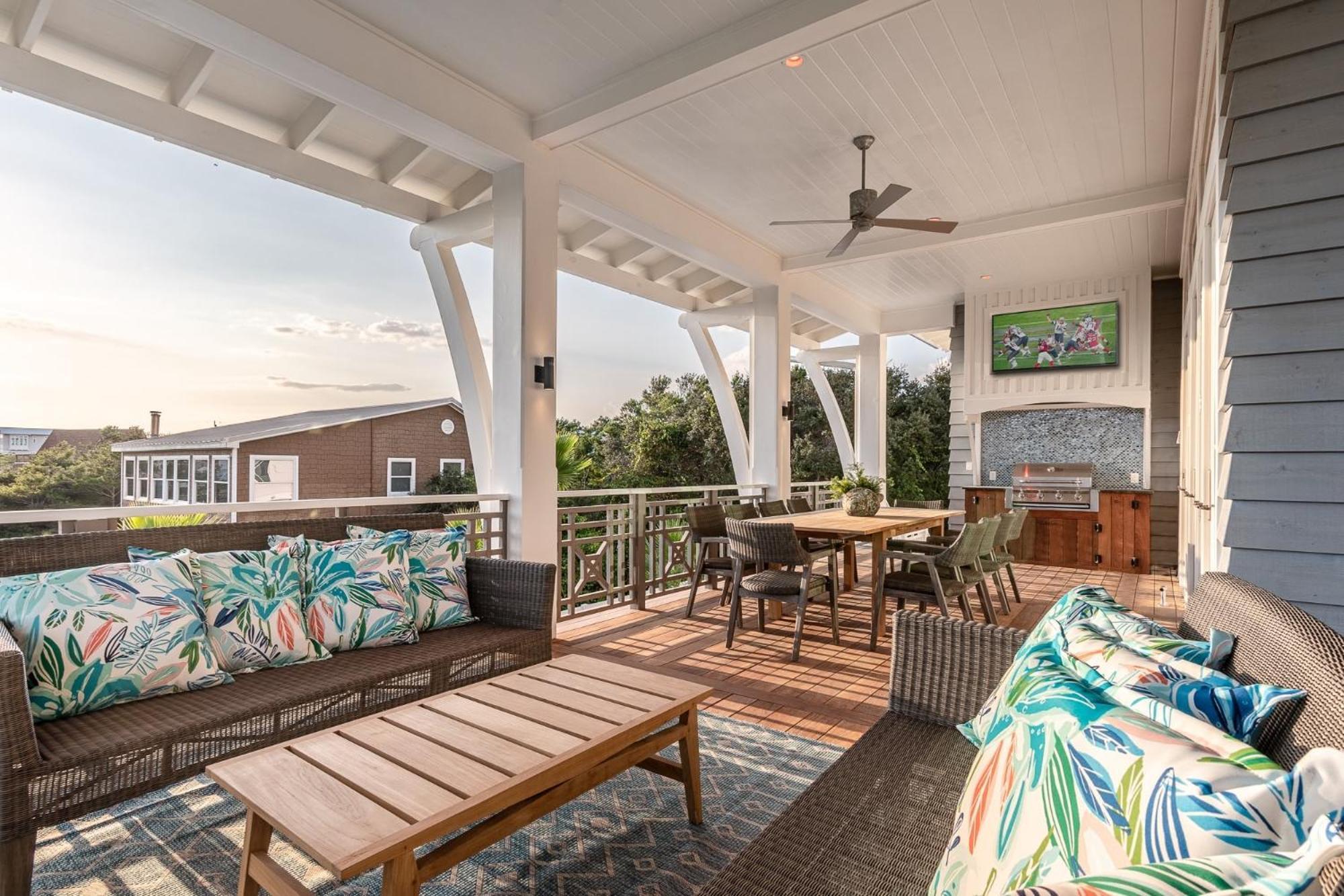 Rooftop Deck Gulf View Pool Firepit Walk To Beach Rosemary Beach Villa Inlet Beach Exterior photo