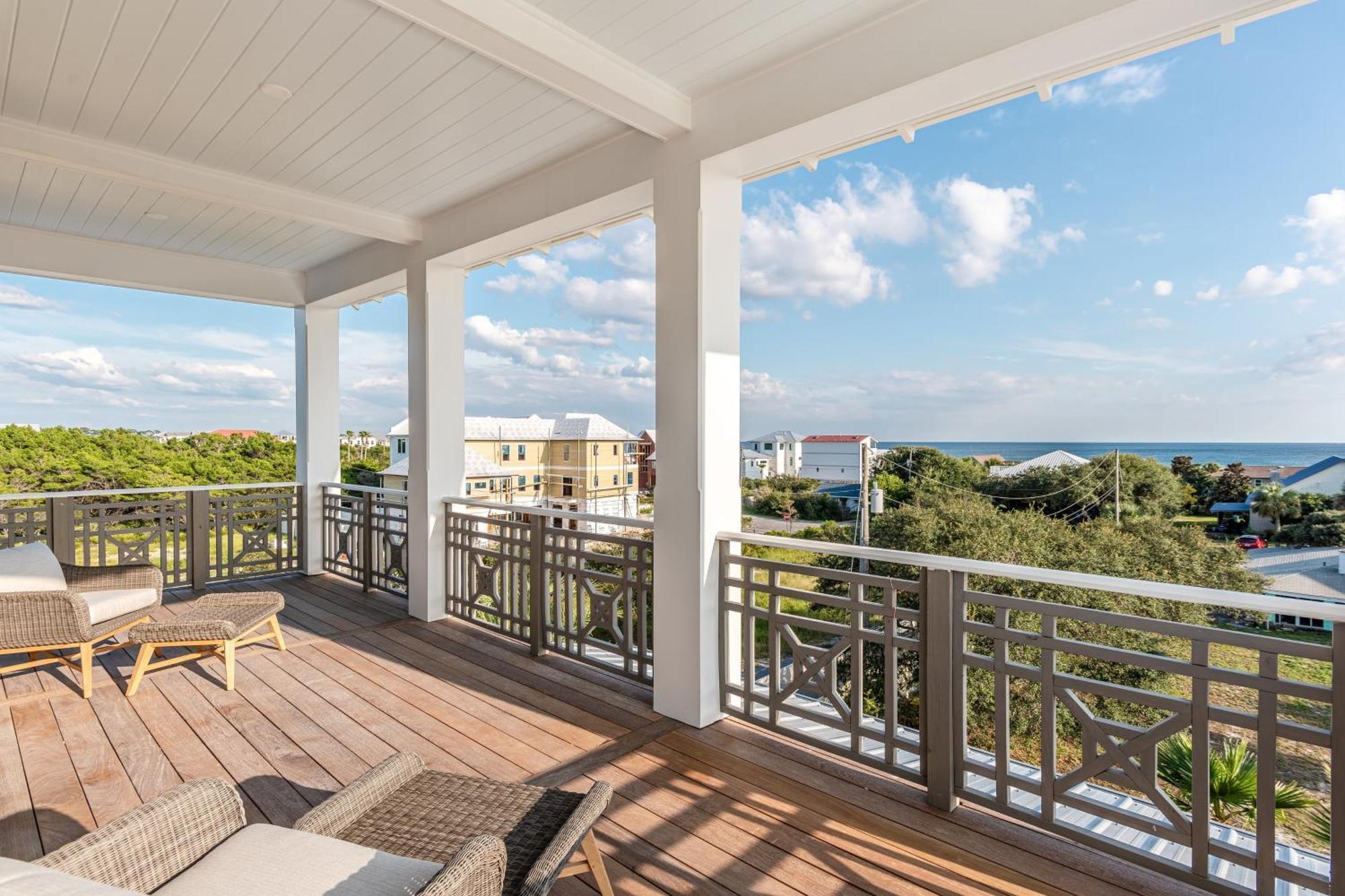 Rooftop Deck Gulf View Pool Firepit Walk To Beach Rosemary Beach Villa Inlet Beach Exterior photo