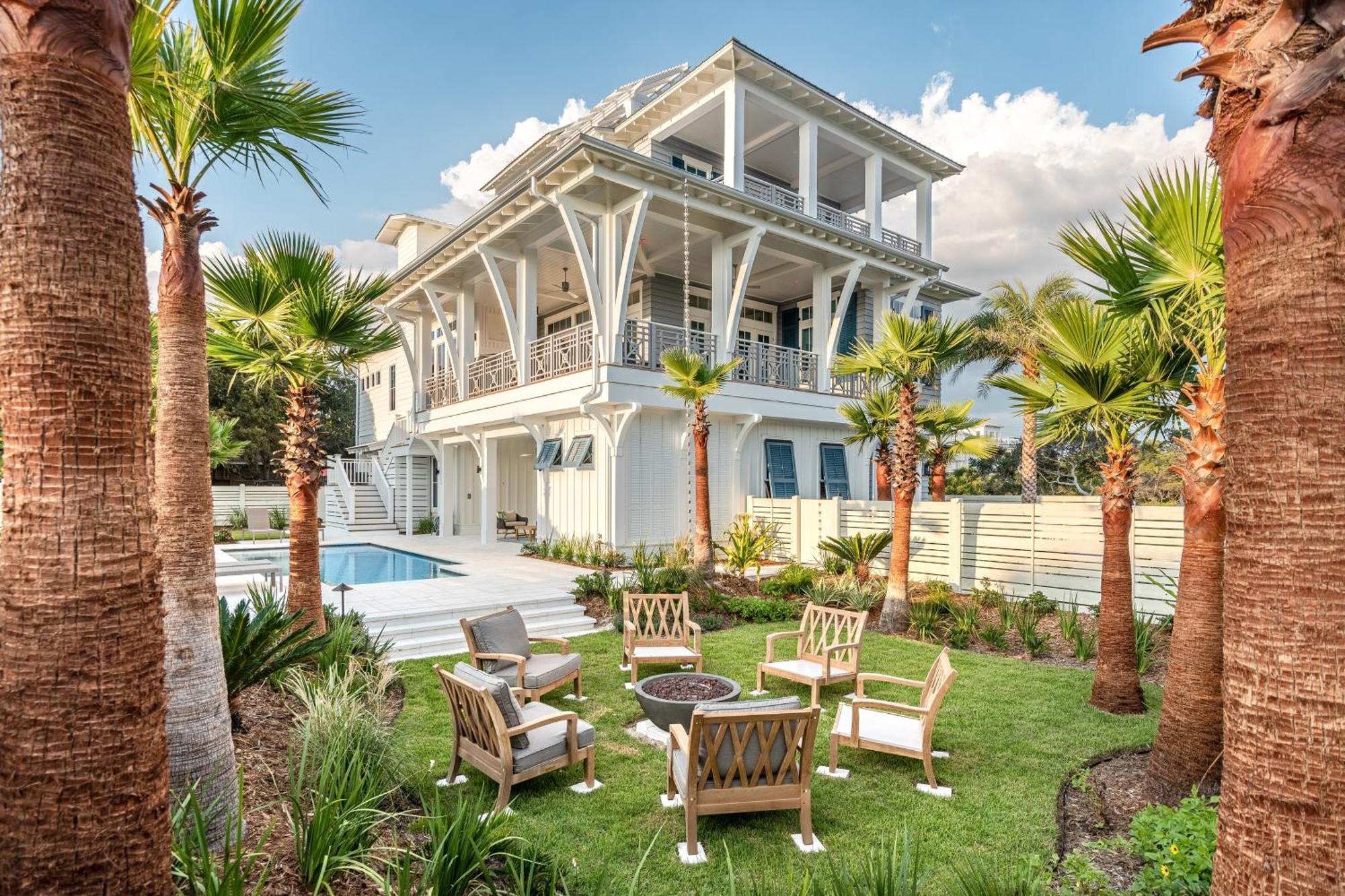 Rooftop Deck Gulf View Pool Firepit Walk To Beach Rosemary Beach Villa Inlet Beach Exterior photo